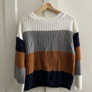 Colorblock Knit Sweater